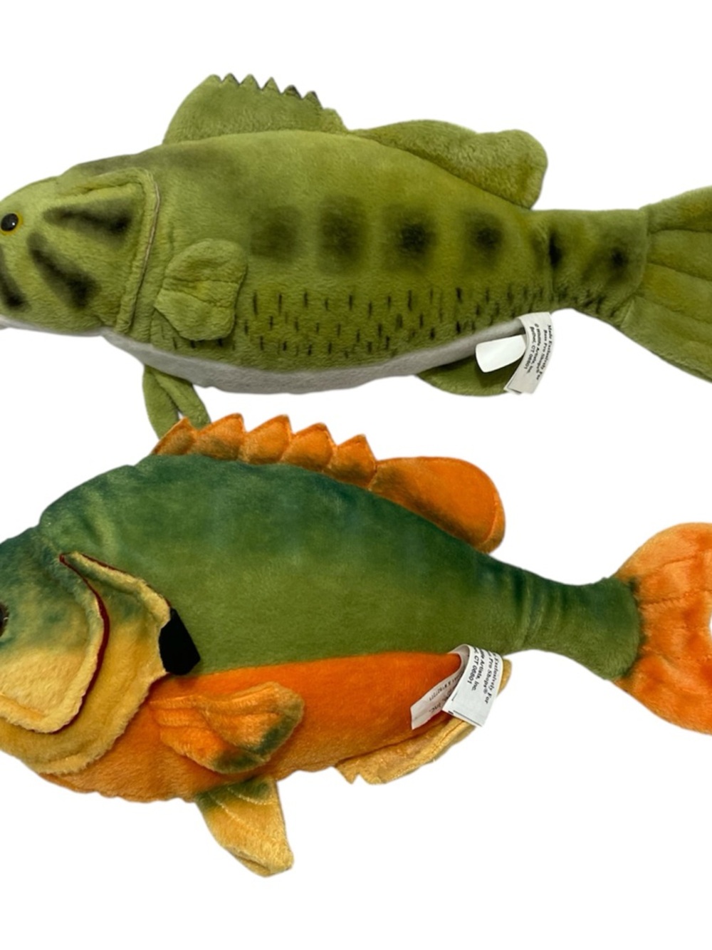 Bass Pro Shops Plush Fish Set Largemouth Bass Bluegill 13” Stuffed Toy